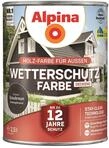 Alpina Holz-Wetterschutz-Farben &ndash; Graubraun, deckend &ndash; bis zu 12 Jahre Schutz vor