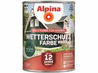 Alpina Holz-Wetterschutz-Farben – Moosgrün, deckend – bis zu 12 Jahre...