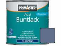 Primaster Acryl Buntlack 375ml Taubenblau Glänzend Wetterbeständig Holz &...