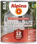 Alpina Holz-Wetterschutz-Farben &ndash; Vintagegrau, halbdeckend &ndash; bis zu 12 Jahre