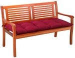 DETEX&reg; Bankauflage Sitzkissen Dunkelrot Polyester Visko-Effekt 110x45cm...