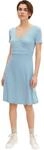 TOM TAILOR Damen Kleid in Wickeloptik 1032059, 29526 - Blue Minimal Design, 40