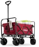 Arebos Bollerwagen Rot | faltbar | Handwagen | Transportwagen | 100 kg |...