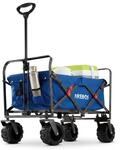 Arebos Bollerwagen Blau | faltbar | Handwagen | Transportwagen | 100 kg |...