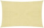 Bussandri Exclusive - Sonnensegel 160 g/m&sup2; Beige 3x4,5 m HDPE