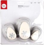 Rayher 69181000 Motivstanzer-Set Schneeflocken, Set 3 St&uuml;ck, Motivgr&ouml;&szlig;en 1,6 cm,