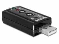 Delock Externer USB 2.0 Sound Adapter Virtual 7.1 - 24 bit / 96 kHz mit S/PDIF