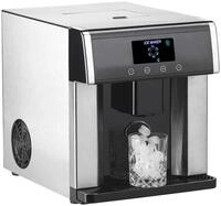 Rosenstein & S&ouml;hne Eisw&uuml;rfelmaschine klein: Eisw&uuml;rfelmaschine & Wasserspender V2
