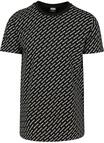 Urban Classics Herren T-Shirt Allover Logo Tee, Schwarz (Black 00007),