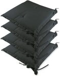 DETEX&reg; Sitzkissen Stuhl 4er Set Wasserabweisend 45x40cm Befestigungsriemen...