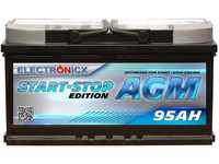 Autobatterie 95Ah AGM ersetzt 100Ah 12V, Start-Stop Starterbatterie, Kfz...