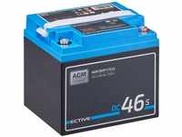 ECTIVE AGM Batterie DC46S - 12V, 46Ah, mit Nachfüllpacks, LCD-Display - Deep...