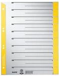 Leitz 16520015 Trennblatt, A4, Karton, farbig bedruckt, gelb