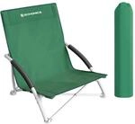 SONGMICS Strandstuhl, tragbarer Klappstuhl, mit hoher R&uuml;ckenlehne, klappbarer