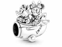 PANDORA DISNEY Charm "Mickey & Minnie im Flugzeug" silber 790108C00