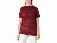 GERRY WEBER Edition Damen 670136-44028 T-Shirt, Rot/Orange/Rot/Orange Ringel, 44