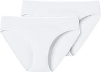 Schiesser Damen Slip Tai, 2er Pack, Gr. 50, Wei&szlig; (Weiss 100)