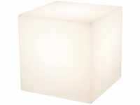 8 seasons design Shining Cube LED Würfel (43cm) weiß, E27, warmweißes Licht,