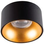 Kanlux Halterung f&uuml;r Einbaustrahler, rund, Mini RITI GU10, Schwarz und Gold