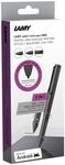 Lamy safari twin pen EMR all black (PC/EL Spitze) &ndash; 2-in-1 Stylus Pen f&uuml;r viele