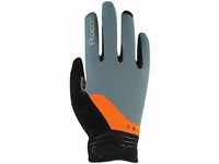 Roeckl Mori Fahrrad Handschuhe lang grau/orange 2022: Größe: 7.5