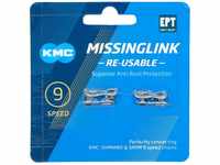 KMC CL-566 R Kettenverschlussglied, Missinglink, Silber, 9-Fach