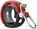 Knog Fahrradklingel Oi Luxe Small, 22,2 mm, Schwarz Rot, 1212KN
