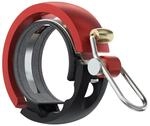 Knog Oi Luxe Fahrradklingel Schwarz/Rot Durchmesser L | 23,8-31,8mm 2021