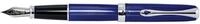 DIPLOMAT - F&uuml;llhalter Excellence A2 Skyline blau - Schick und elegant - Lange