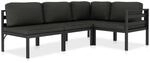 vidaXL Gartenm&ouml;bel 4-TLG. mit Kissen Sitzgruppe Lounge Sofa Garten Garnitur