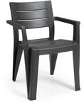 SILLA JULIE Grafito 61,5 X 58,5 X 79 cm