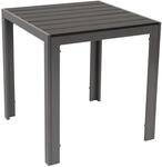 DEGAMO Bistrotisch Sorano 70x70cm rechteckig, Gestell Aluminium Silbergrau,