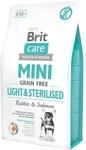 Brit Care Mini Light und sterilised Grain Free Kaninchen und Lachs Hypoallergen...