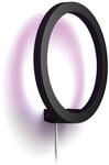Philips Hue Sana Wandleuchte, LED Innenbeleuchtung, Schwarz | White & Color Ambiance,