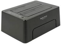 Delock 63957 USB-C Dockingstation, schwarz, USB-C, Klonfunktion, HDD, SSD