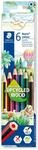 STAEDTLER Noris colour 185 Buntstifte &ndash; 6 Farben, Sechskant | Aus upgecyceltem