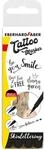 Eberhard Faber 559506 - Tattoo Stifte Set Skinlettering, 4 Stifte im Kunststoffetui