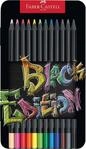 FABER-CASTELL - Buntstifte Set Black Edition 12-teilig im Metalletui | Brillante