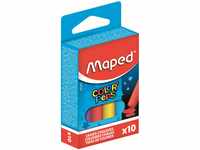 Maped M593501 - Kreide Color Peps, 10er Packung, rund, sortiert