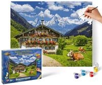 Schipper 609130857 Malen nach Zahlen, Bergbauernhof - Bilder malen f&uuml;r Erwachsene,