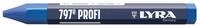 LYRA 797&reg; Profi Signierkreide blau Kartonetui 12 Stk. | sechskant, 12 x 120mm,