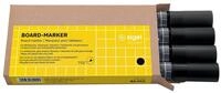 SIGEL BA012 Board-Marker - trocken und feucht abwischbar - schwarz - Rundspitze 2-3