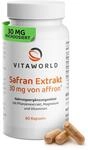Safran Kapseln - Safran Extrakt 30mg pro Tag (60 vegane Kapseln) - patentierter
