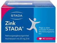 STADA Zink STADA 25 mg - hochdosiertes Nahrungsergänzungsmittel zur Unterstützung