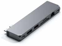 SATECHI USB-C Hub Multiport Adapter Pro Hub Max – USB4, USB-A Daten, USB-C...