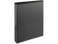 Esselte 49717 Ringbuch Präsentation, mit Taschen, A4, PP, 4 Ringe, 30 mm, schwarz