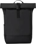 Johnny Urban Rucksack Damen & Herren Schwarz - Harvey Medium - Rolltop Mit Laptopfach