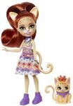 Enchantimals HHB91 - Tarla Tabby Puppe (ca 15 cm) & Kuscheltier Figur, kleine Puppe