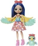 Enchantimals HHB89 - Prita Parakeet (Wellensittich) & Flatter Puppe, Spielzeug f&uuml;r