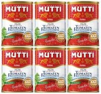 Mutti Polpa Feinstes Tomaten-Fruchtfleisch mit Basilikum - 100% italienisch (6 x